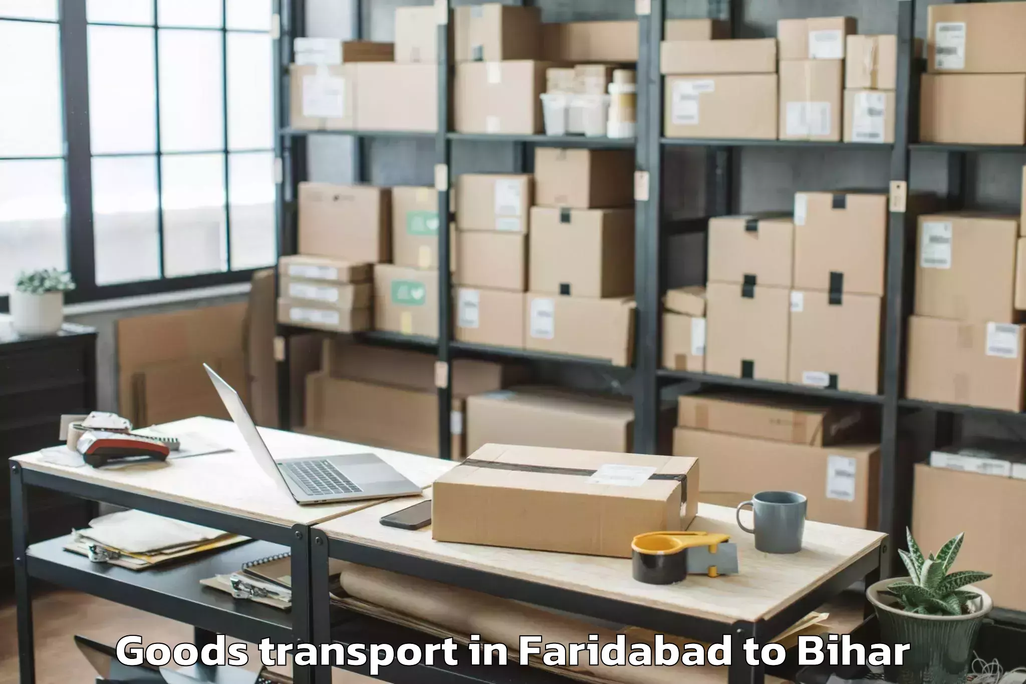 Professional Faridabad to Damdaha East Goods Transport